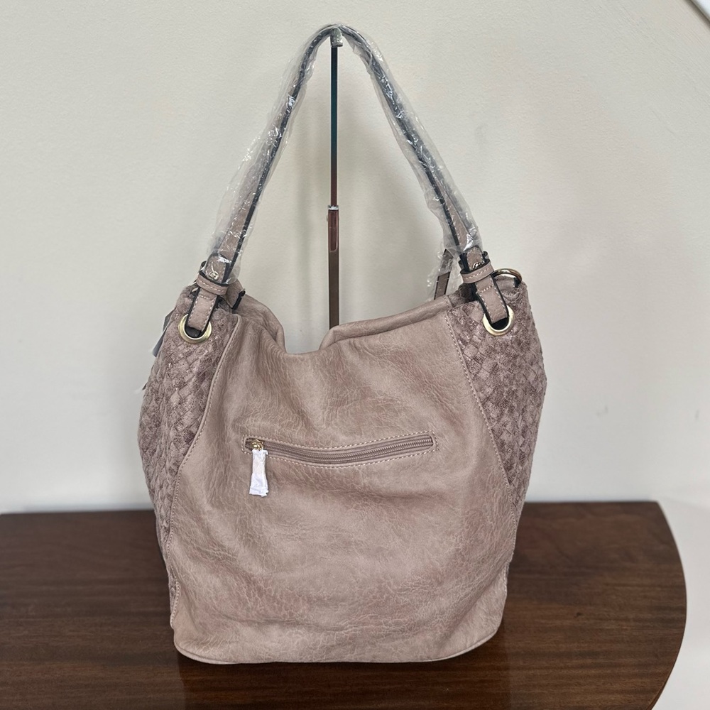 NWT - Slouchy Shoulder Bag with Metallic Embellishments - Picture 2 of 5